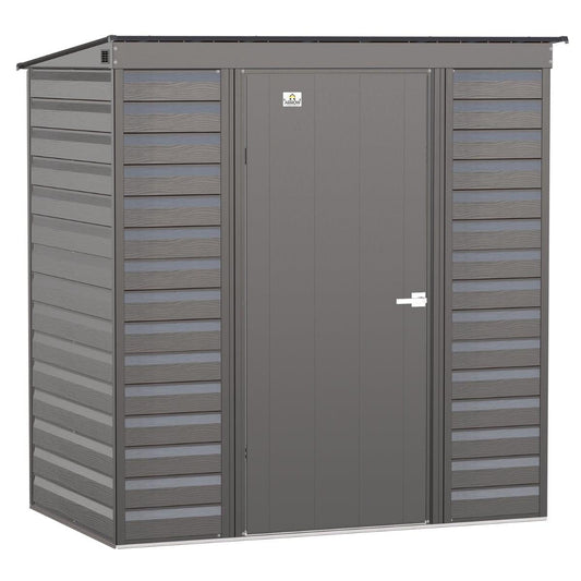Arrow Select Steel Storage Shed 6 x 4 ft. | Pent Roof - Delightful Yard