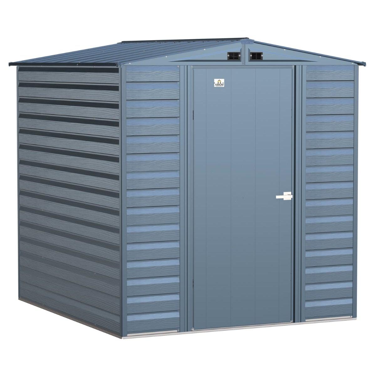 Arrow Select Steel Storage Shed 6 x 7 ft. - Delightful Yard