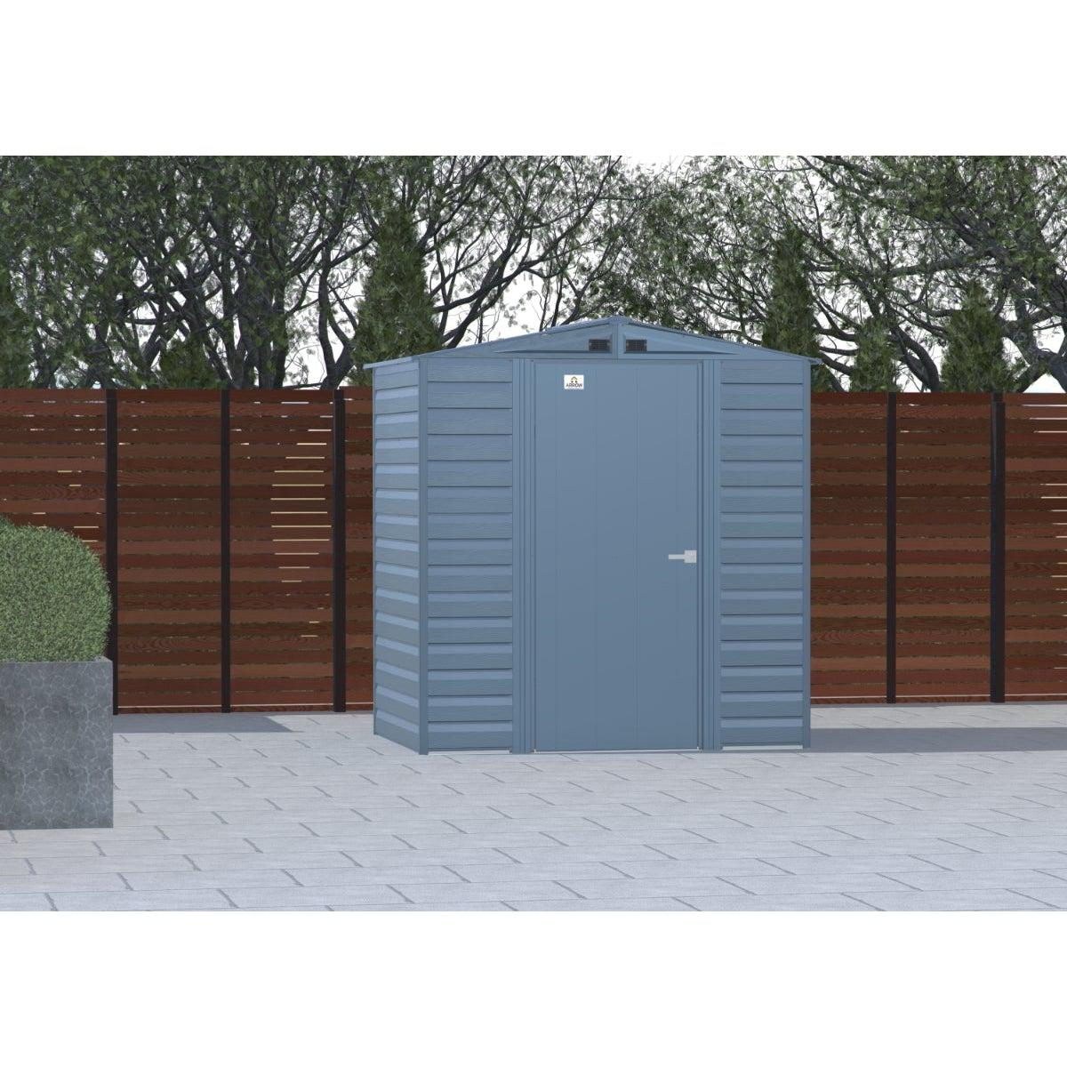 Arrow Select Steel Storage Shed 6 x 7 ft. - Delightful Yard