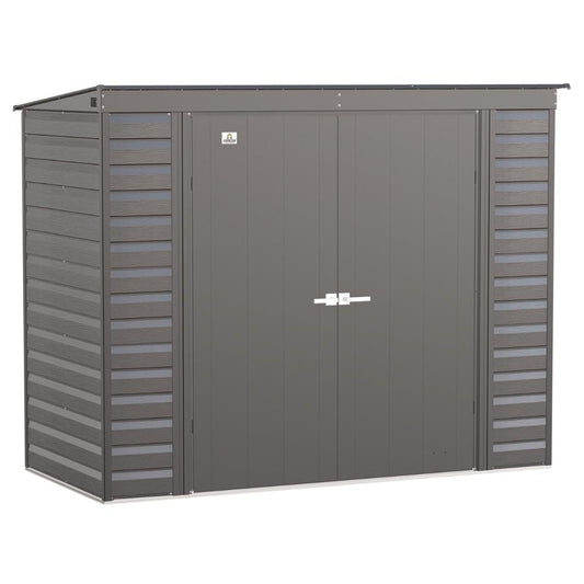 Arrow Select Steel Storage Shed 8 x 4 ft. | Pent Roof - Delightful Yard