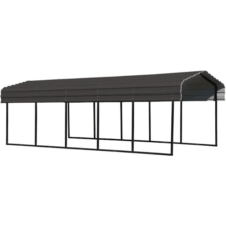 Arrow Steel Carport Canopy 10 x 24 x 7 ft. - Delightful Yard