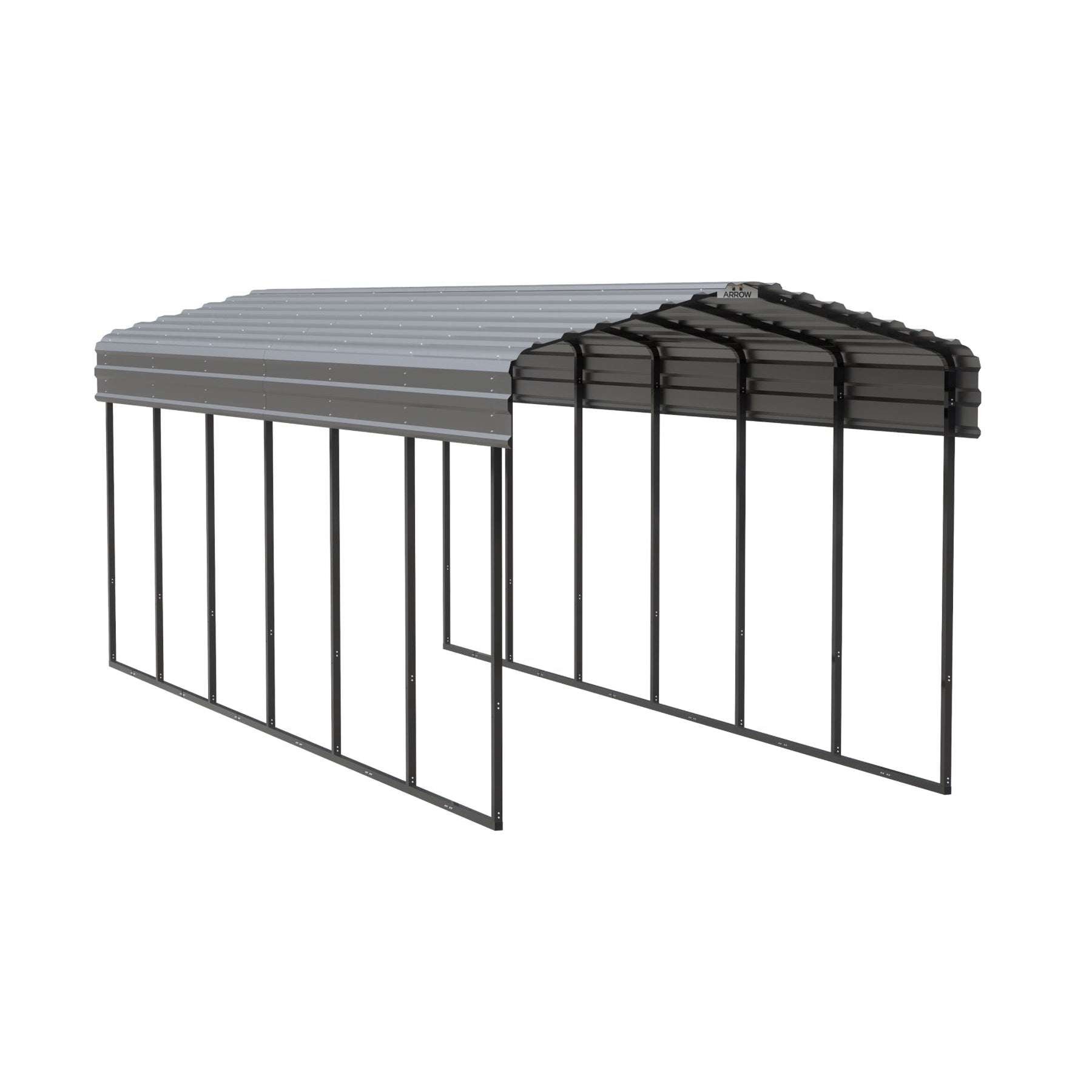Arrow Steel Carport Canopy 10 x 29 x 9 ft.-Delightful Yard