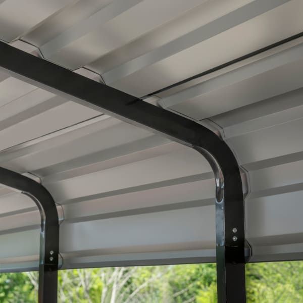 Arrow Steel Carport Canopy 10 x 29 x 9 ft.-Delightful Yard