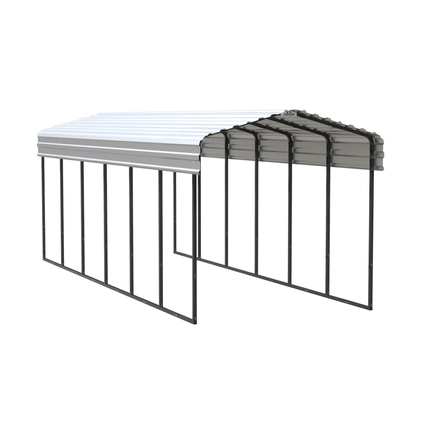 Arrow Steel Carport Canopy 10 x 29 x 9 ft.-Delightful Yard