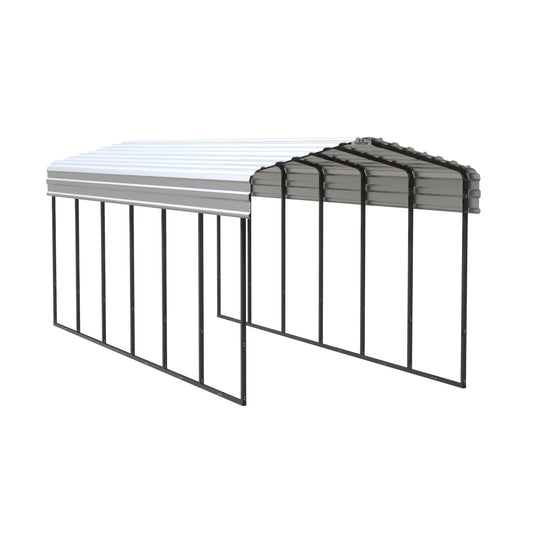 Arrow Steel Carport Canopy 10 x 29 x 9 ft.-Delightful Yard