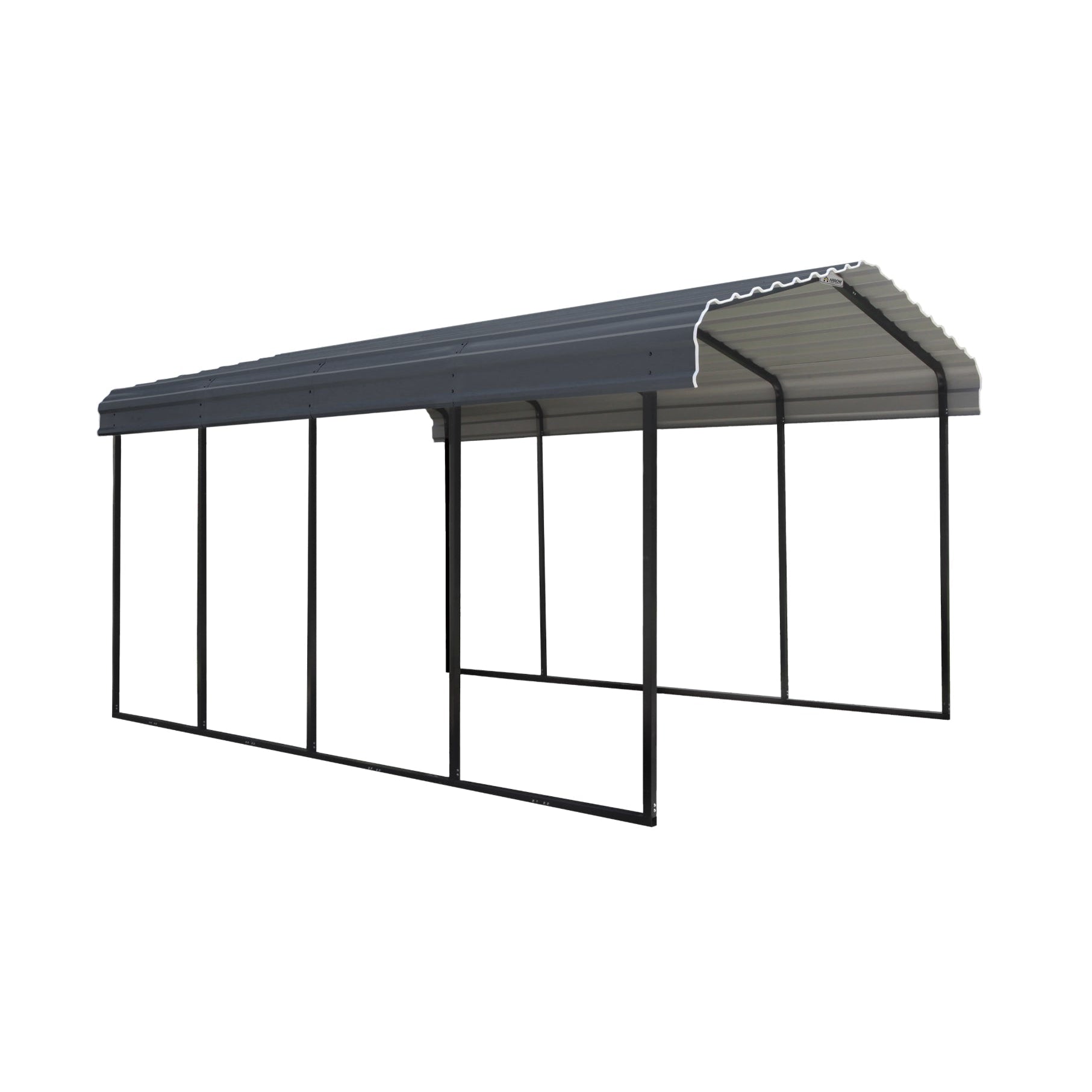 Arrow Steel Carport Canopy 12 x 20 x 9 ft.-Delightful Yard