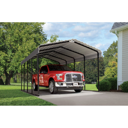 Arrow Steel Carport Canopy 12 x 20 x 9 ft.-Delightful Yard