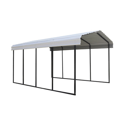 Arrow Steel Carport Canopy 12 x 20 x 9 ft.-Delightful Yard