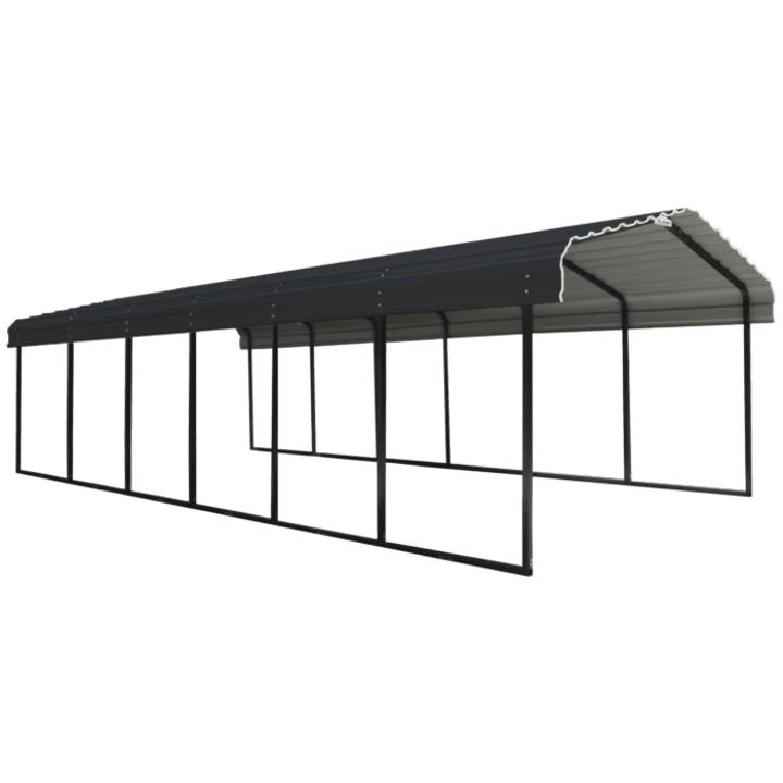 Arrow Steel Carport Canopy 12 x 29 x 7 ft. - Delightful Yard