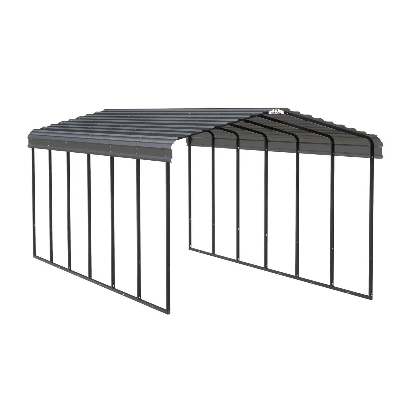 Arrow Steel Carport Canopy 12 x 29 x 9 ft.-Delightful Yard