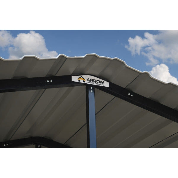 Arrow Steel Carport Canopy 20 x 20 x 7 ft.-Delightful Yard