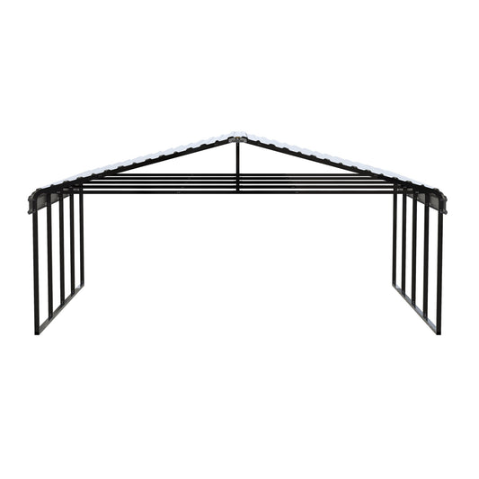 Arrow Steel Carport Canopy 20 x 20 x 9 ft.-Delightful Yard
