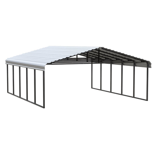 Arrow Steel Carport Canopy 20 x 24 x 9 ft.-Delightful Yard