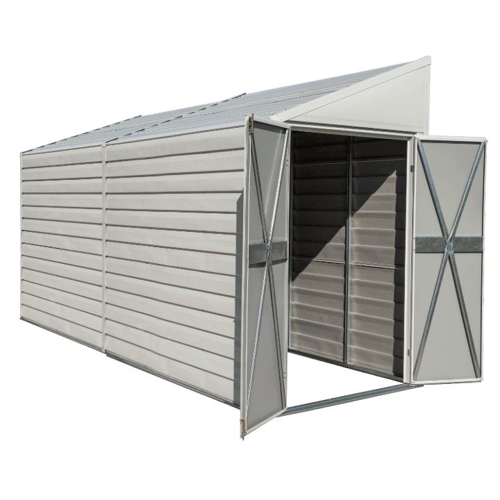 Arrow Yardsaver Steel Storage Shed 4 x 10 ft. - Delightful Yard