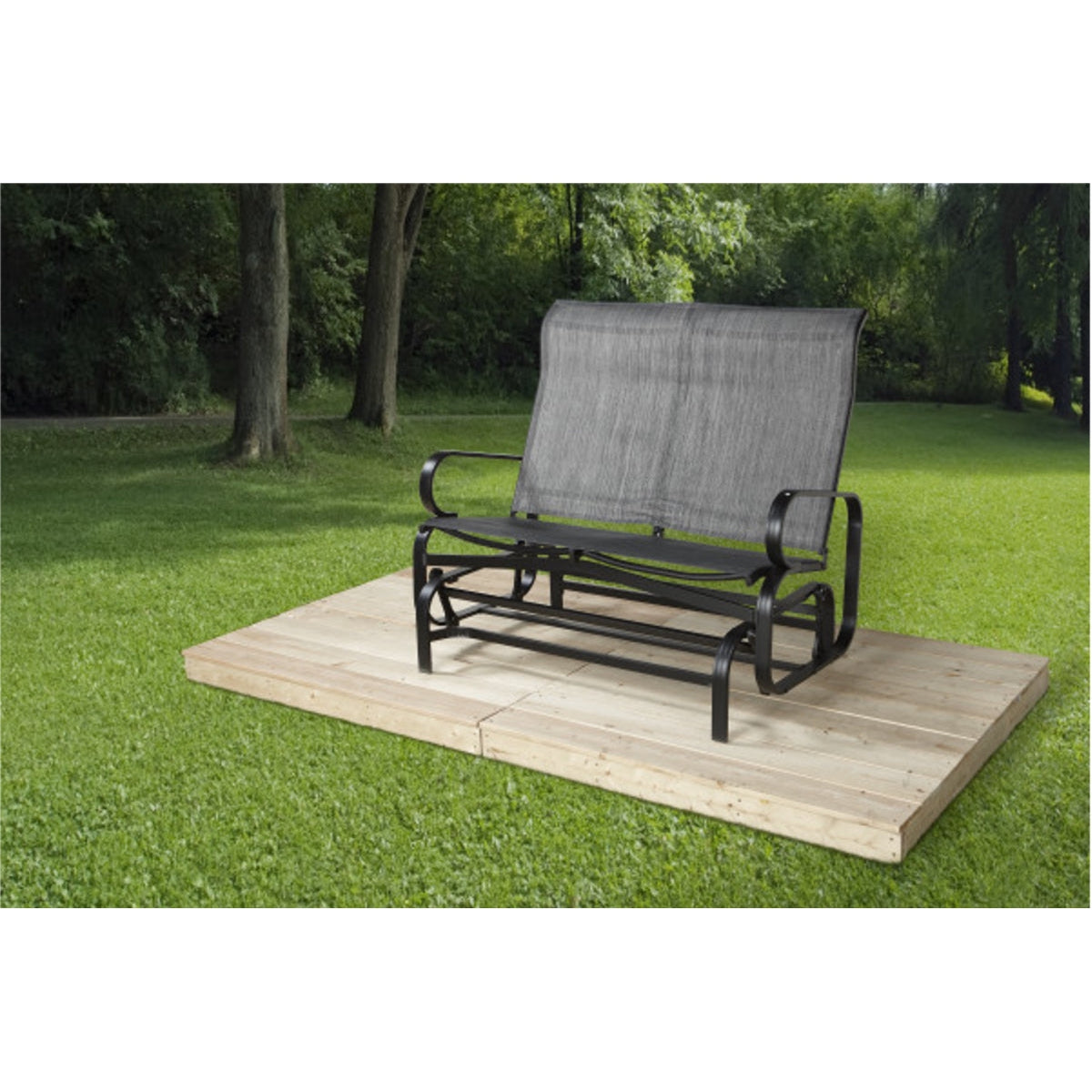 Bahia Aluminum Glider Bench 4 x 2 x 3 ft | Sojag-Delightful Yard