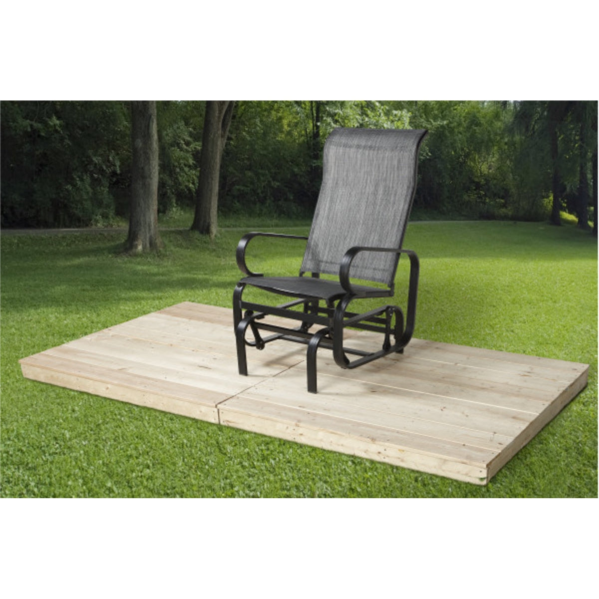 Bahia Aluminum Glider Chair 2 x 2 x 3 ft | Sojag-Delightful Yard