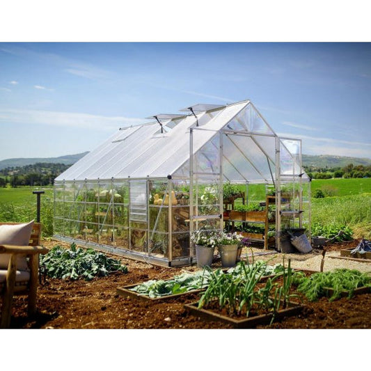 Balance Polycarbonate Greenhouse 10 x 16 ft. | Palram-Canopia-Delightful Yard