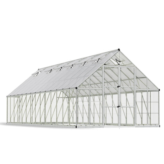 Balance Polycarbonate Greenhouse 10 x 28 ft. | Palram-Canopia-Delightful Yard