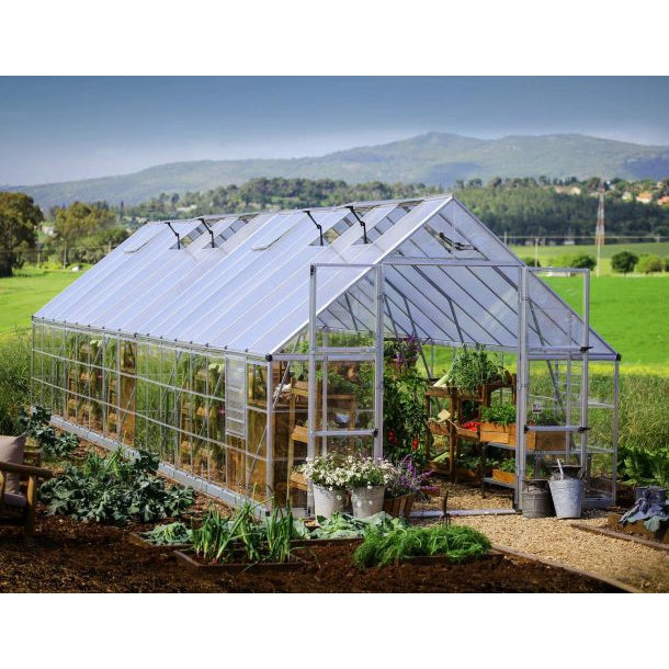 Balance Polycarbonate Greenhouse 10 x 32 ft. | Palram-Canopia-Delightful Yard