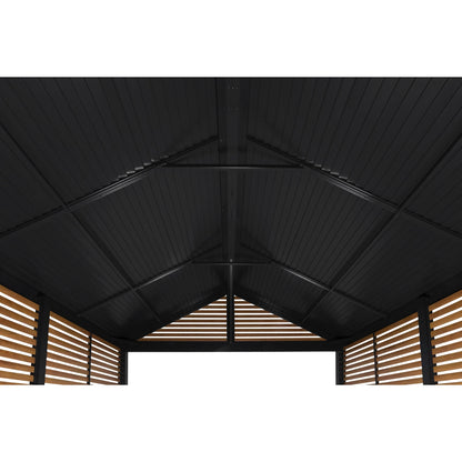 Boda Aluminum Louver Wall Gazebo 12 x 12 ft | Sojag-Delightful Yard