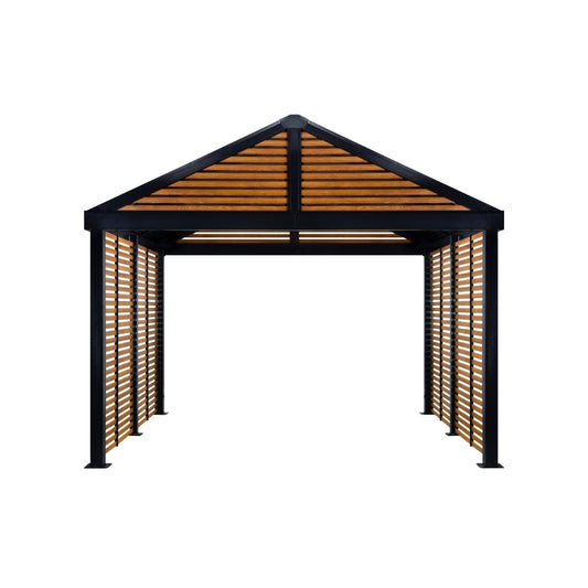 Boda Aluminum Louver Wall Gazebo 12 x 12 ft | Sojag-Delightful Yard
