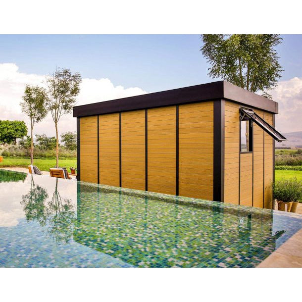 Copenhagen 9 x 11 ft. Garden Office Studio Solarium Kit | Palram-Canopia-Delightful Yard