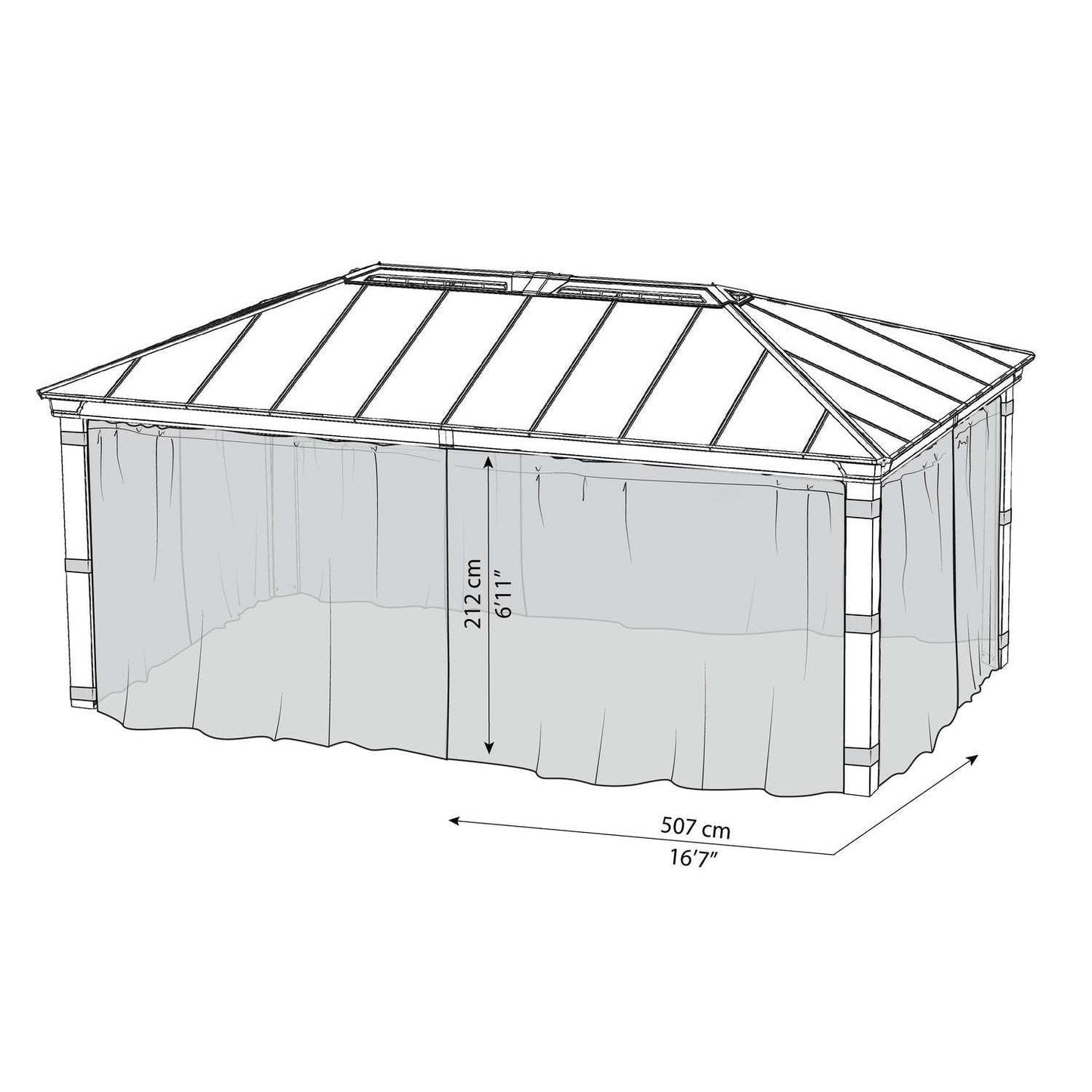 Dallas 6100 Mosquito Netting Set | Palram-Canopia - Delightful Yard