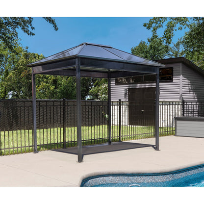 Danxia Steel Polycarbonate Gazebo 7 x 9 ft | Sojag-Delightful Yard