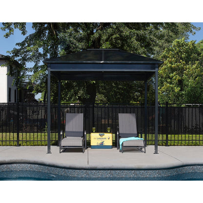 Danxia Steel Polycarbonate Gazebo 7 x 9 ft | Sojag-Delightful Yard