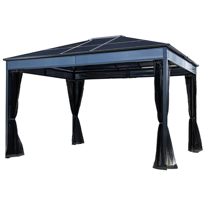 Diani Steel Polycarbonate Gazebo 10 x 12 ft | Sojag-Delightful Yard