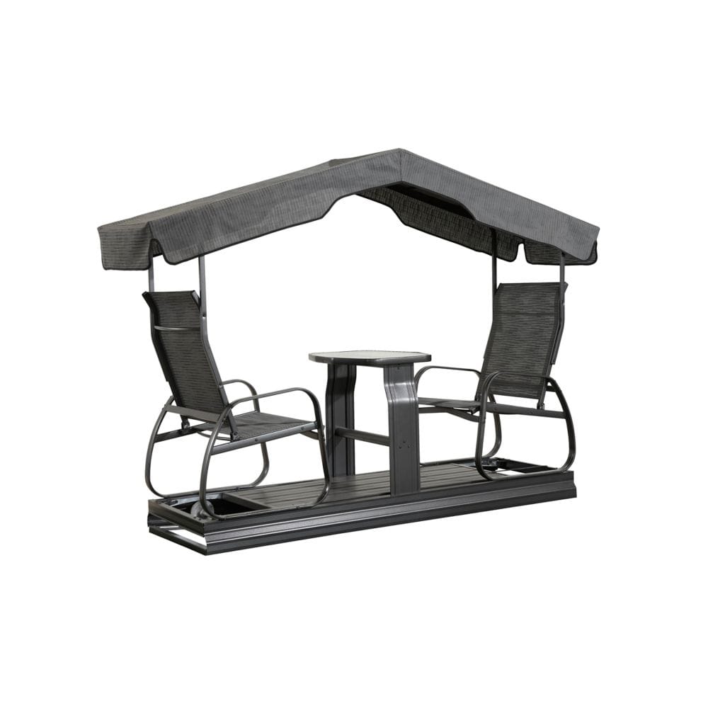 Eco 2-Seater Garden Glider Swing 2 x 9 x 6 ft | Sojag-Delightful Yard