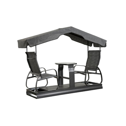 Eco 2-Seater Garden Glider Swing 2 x 9 x 6 ft | Sojag-Delightful Yard