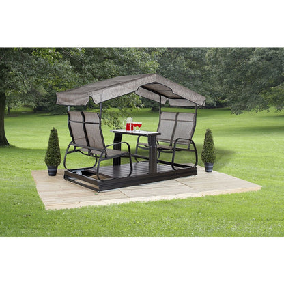 Eco 4-Seater Garden Glider Swing 4 x 9 x 6 ft | Sojag-Delightful Yard