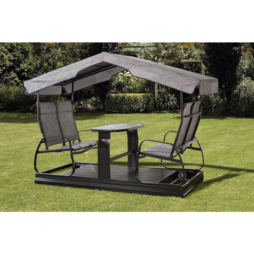 Eco 4-Seater Garden Glider Swing 4 x 9 x 6 ft | Sojag-Delightful Yard