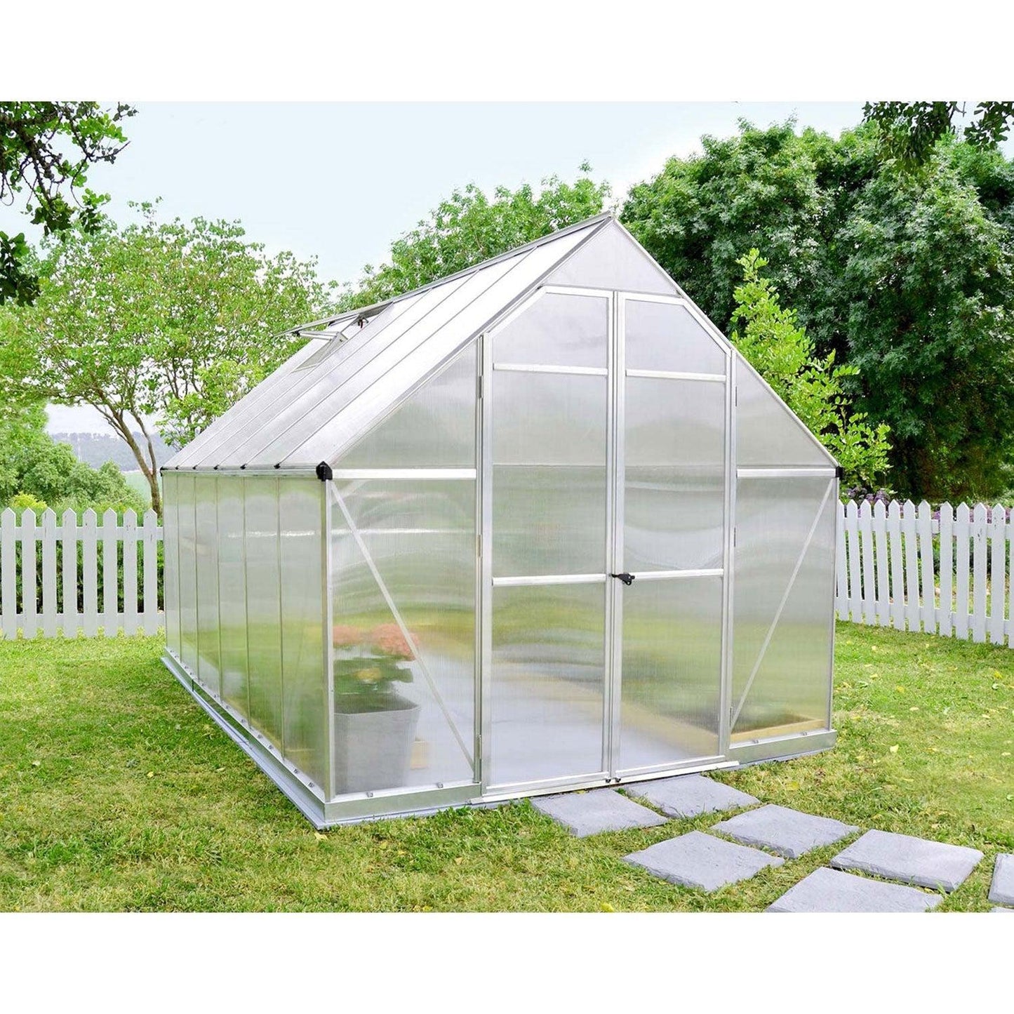 Essence Greenhouse 8 x 12 ft. | Palram-Canopia - Delightful Yard