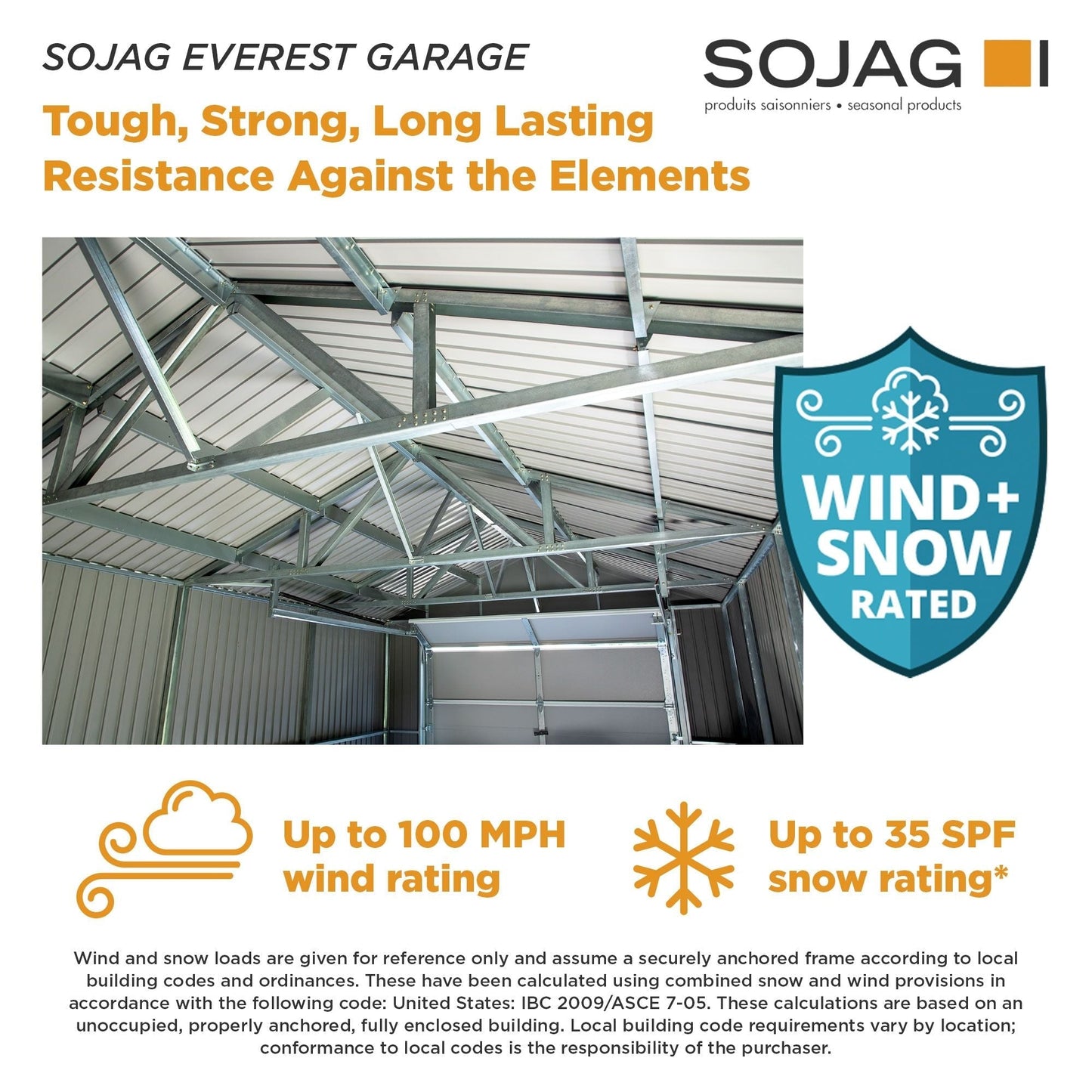 Everest Steel Garage Shed 12 x 10 ft | Sojag-Delightful Yard
