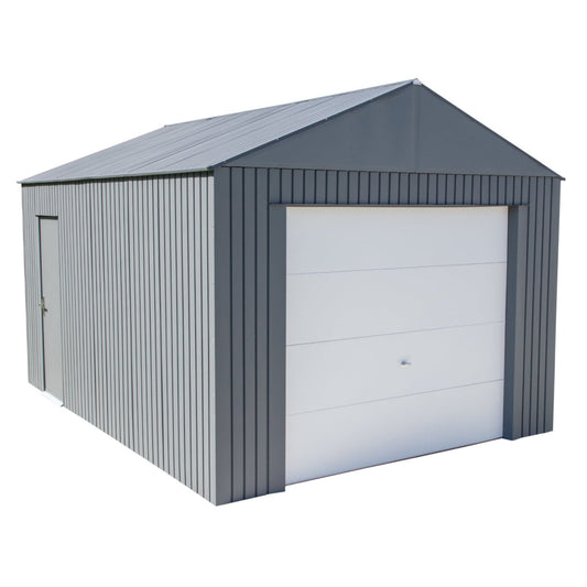 Everest Steel Garage Shed 12 x 15 ft | Sojag-Delightful Yard