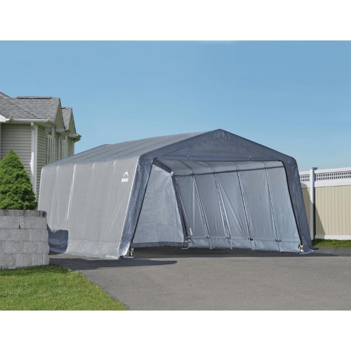 Garage-in-a-Box 12 ft. x 20 ft. x 8 ft. - Delightful Yard