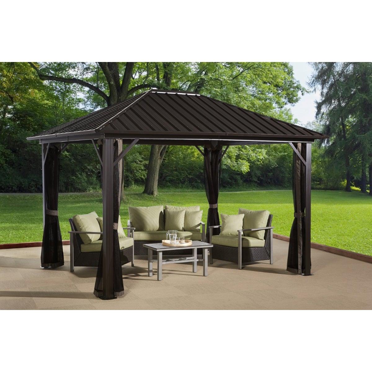 Sojag Genova Gazebo 10 x 14 ft - Delightful Yard