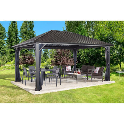 Sojag Genova Gazebo 12 x 16 ft - Delightful Yard