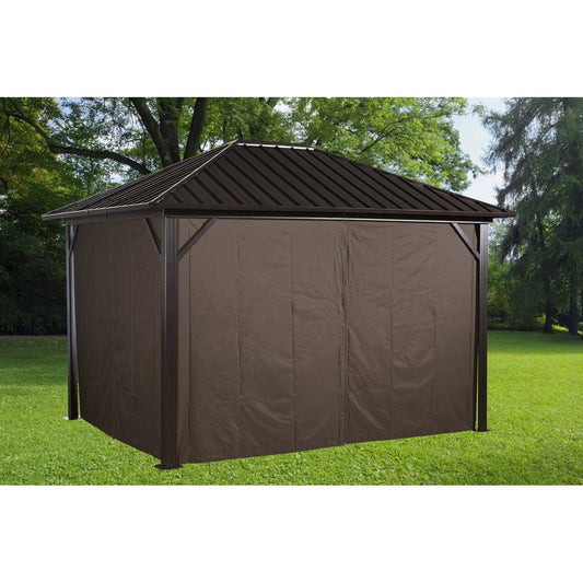 Sojag Genova Gazebo Curtains 10 x 10 ft. - Delightful Yard