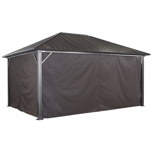 Sojag Genova Gazebo Curtains 10 x 14 ft. - Delightful Yard
