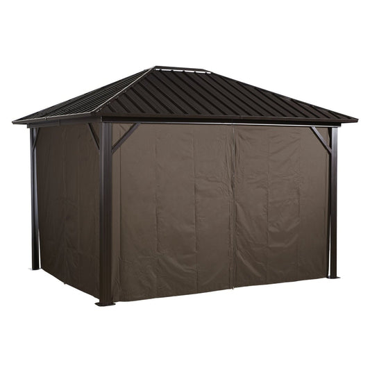 Sojag Genova Gazebo Curtains 12 x 12 ft. - Delightful Yard