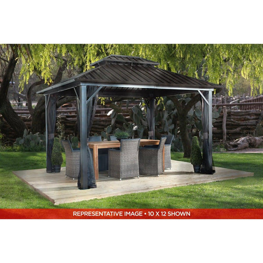 Sojag Genova II Double Roof Gazebo 12 x 12 ft - Delightful Yard