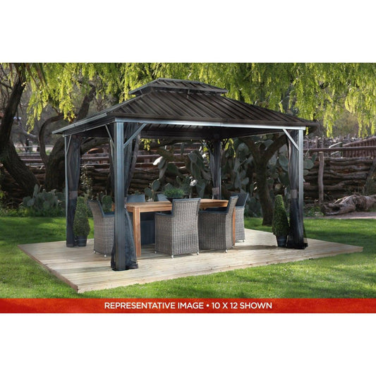 Sojag Genova II Double Roof Gazebo 12 x 16 ft - Delightful Yard