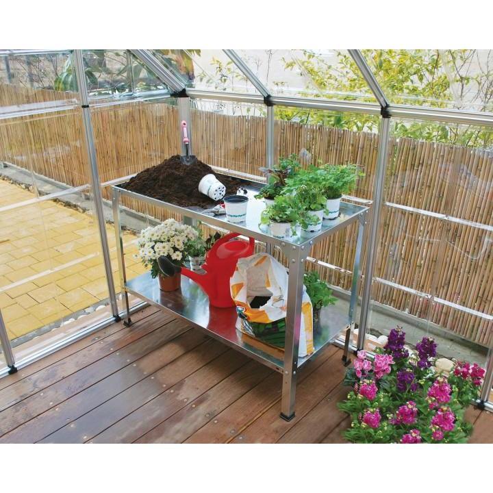 Greenhouse Steel Work Bench | Palram-Canopia - Delightful Yard