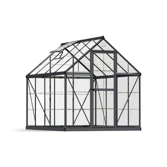Harmony Greenhouse 6 x 8 ft. Grey Frame | Palram-Canopia - Delightful Yard