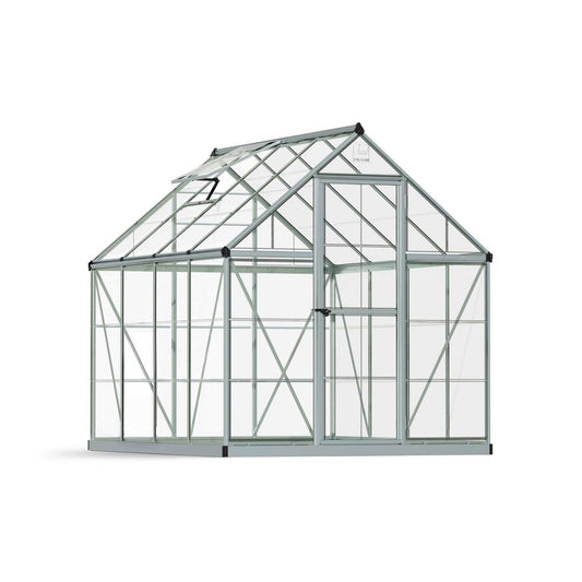 Harmony Greenhouse 6 x 8 ft. Silver Frame | Palram-Canopia - Delightful Yard