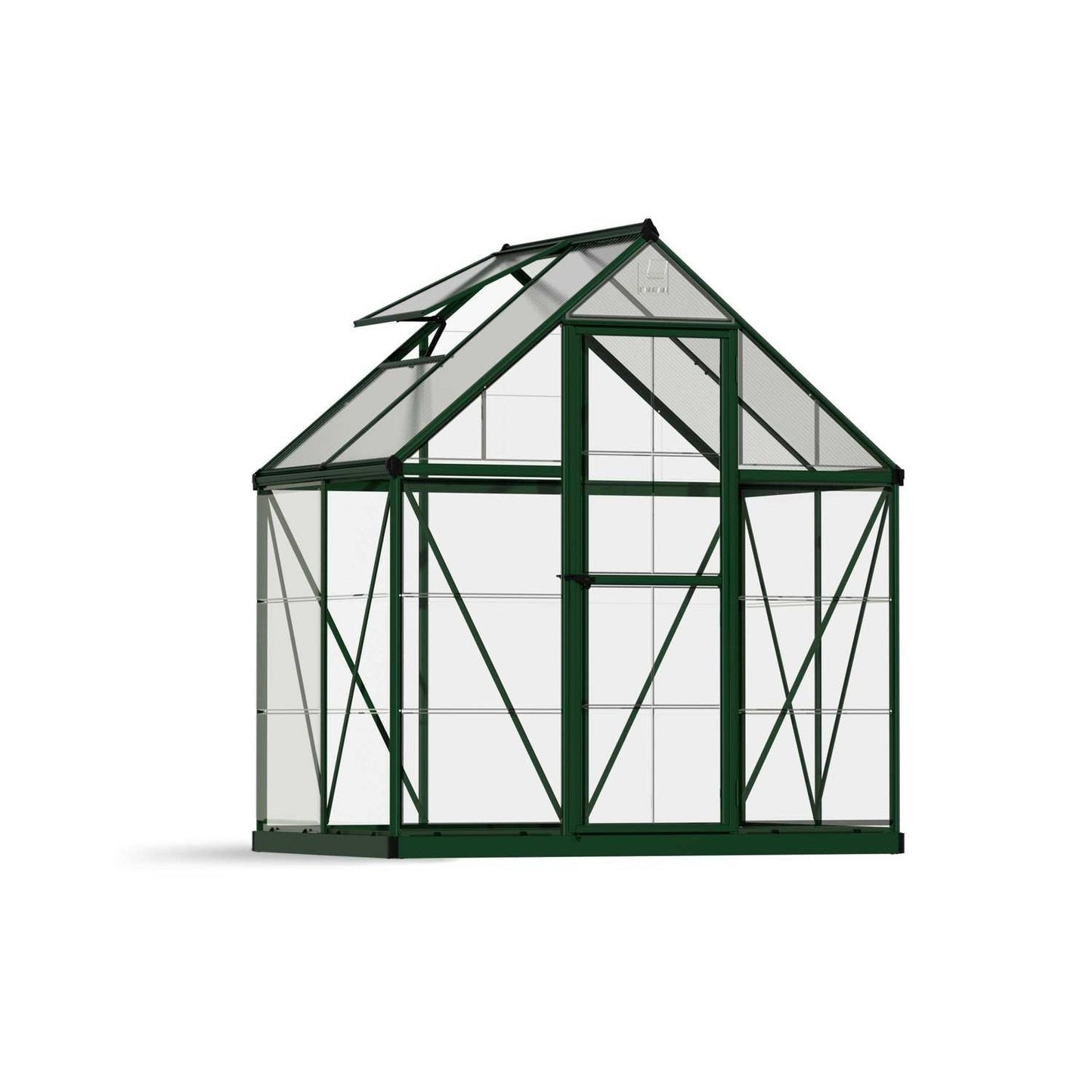 Hybrid Greenhouse 6 x 4 ft. Green Frame | Palram-Canopia - Delightful Yard
