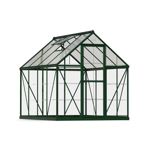 Hybrid Greenhouse 6 x 8 ft. Green Frame | Palram-Canopia - Delightful Yard